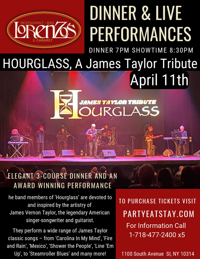 Hourglass, A James Taylor Tribute,  April 11th 2025